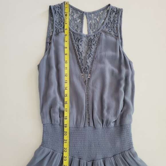 1010 * Abercrombie & Fitch Lace Romper Blue Size S - Picture 10 of 12